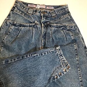 80’s Nuovo Mom Jeans Pleats High Waist 28 x 30